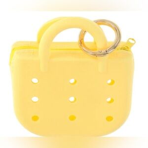 MINI SILICONE NOVELTY TOTE ZIPPERED BAG CHARM
